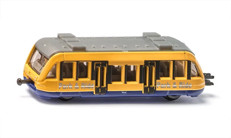 Nahverkehrszug, "park & ride", gelb/blau