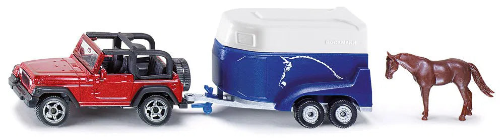 Jeep mit Pferdeanhänger