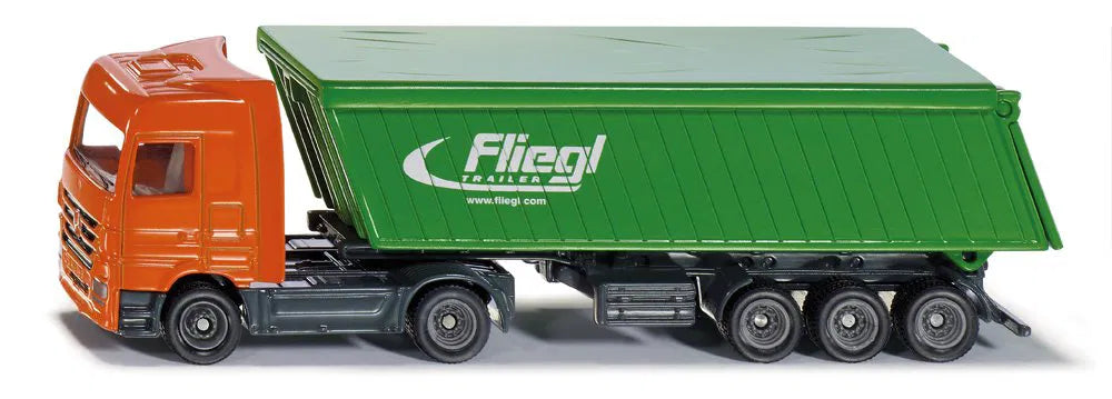 Mercedes-Benz Lkw mit Fliegl Kipper
