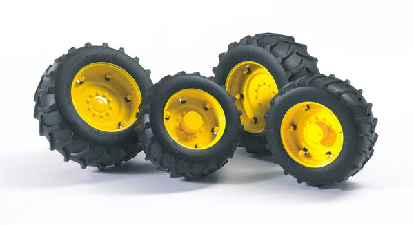 Zwillingsbereifung gelb Profi-Serie, aus Kunststoff