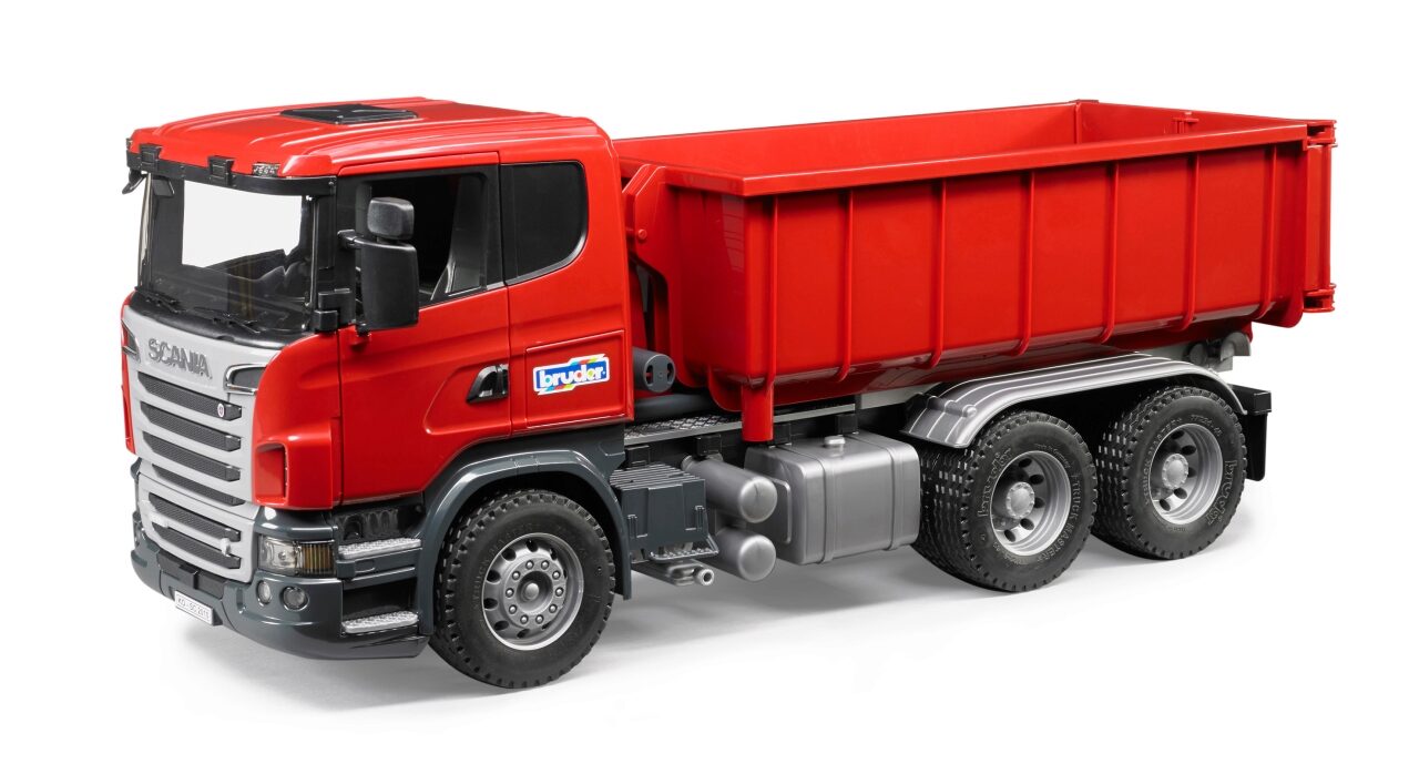 BRUDER 03522 Scania R-Serie LKW mit Abrollcontainer