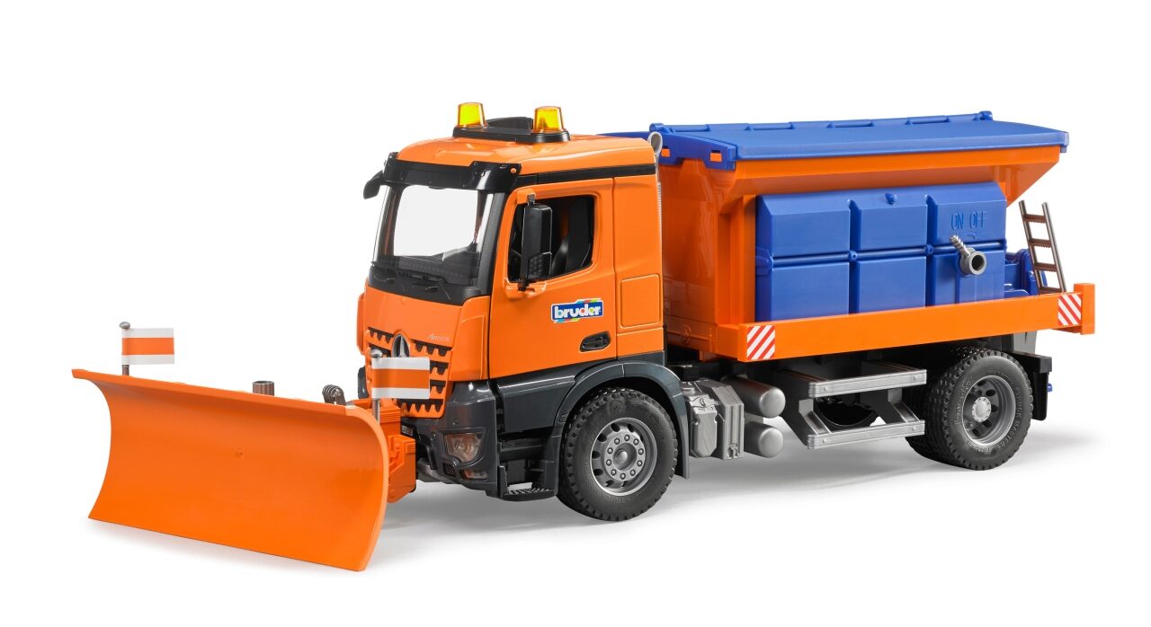 BRUDER 03685 MB Arocs Winterdienst mit Räumschild
