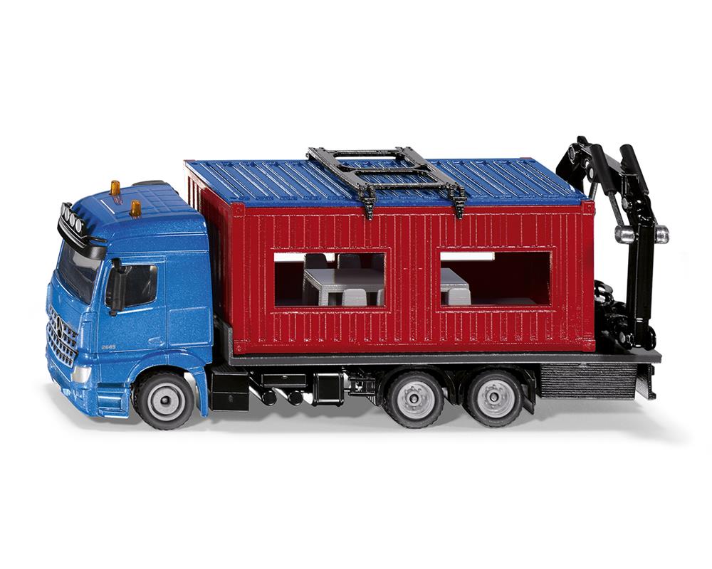 Mercedes LKW mit Baucontainer